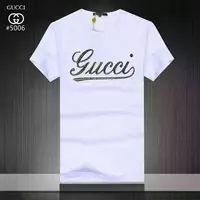 t-shirt gucci new season collections logo art white